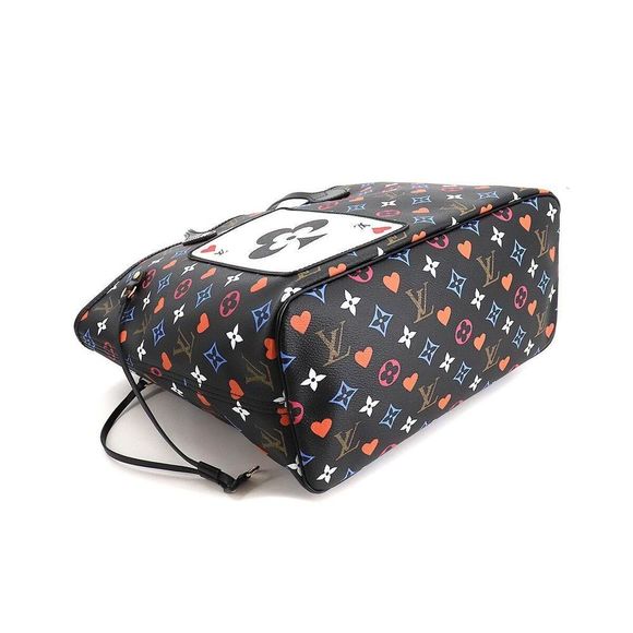 Louis Vuitton Neverfull MM Game On Tote Bag Black - Picture 11 of 13